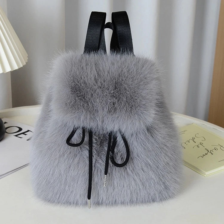 Plush Theory Faux Fur Backpack