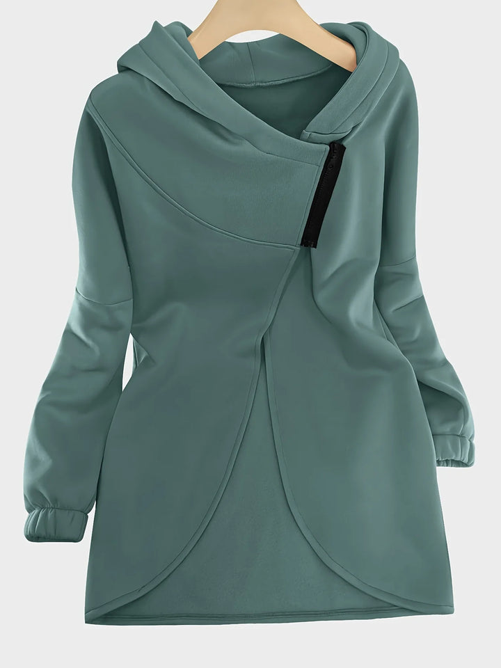 Asymmetrical Zip Hoodie