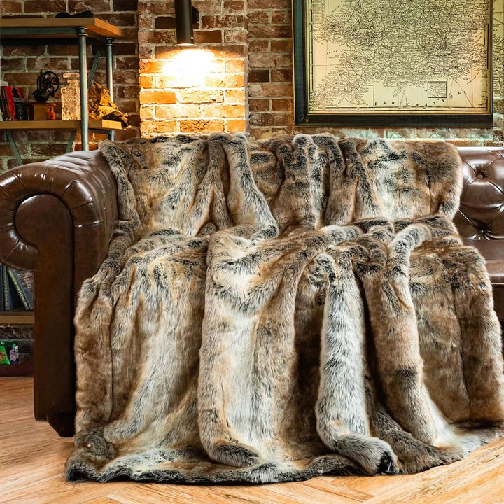 Château Faux Fur Throw Blanket