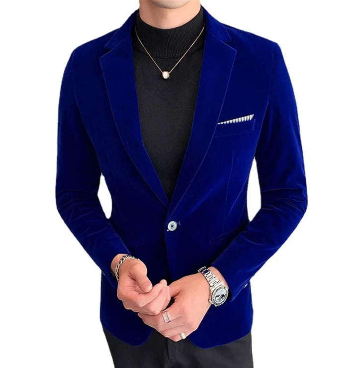 Midnight Velvet Tailored Blazer