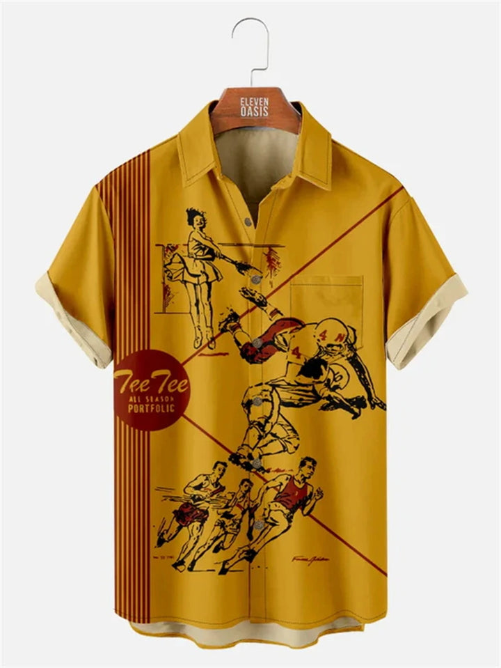 Athletic Society Button-Up Shirt