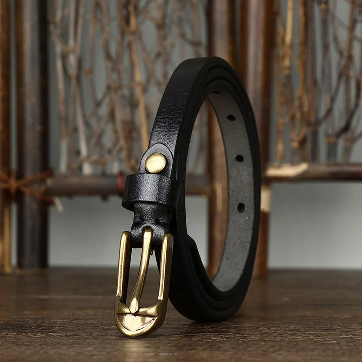 Quinn Slim Leather Belt