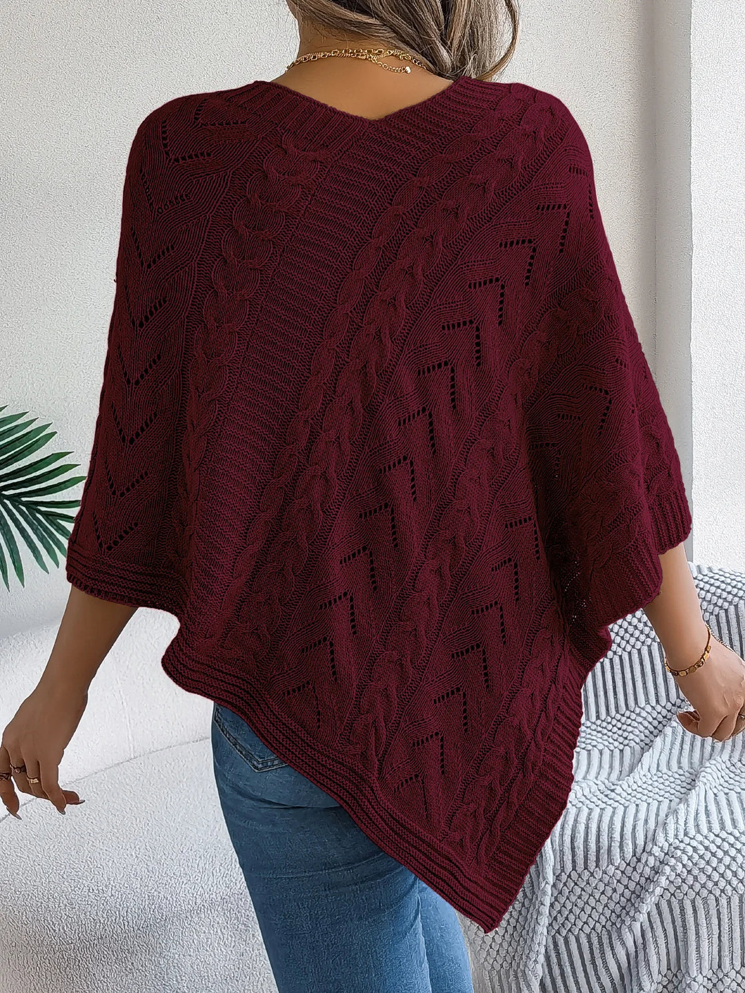 Novena Knit Sweater Poncho