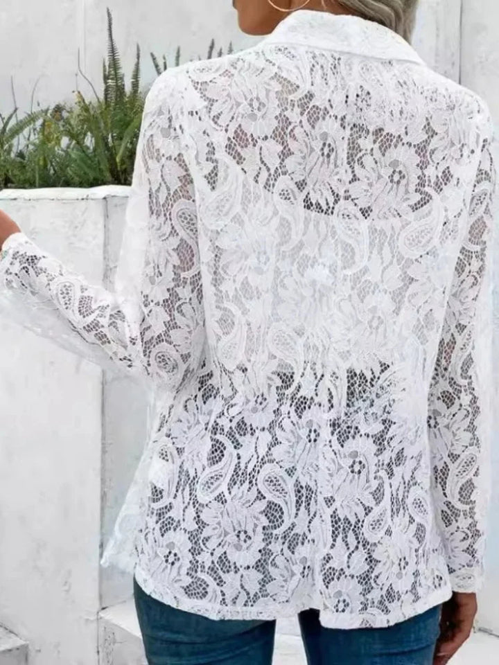 Camille Sheer Lace Blazer