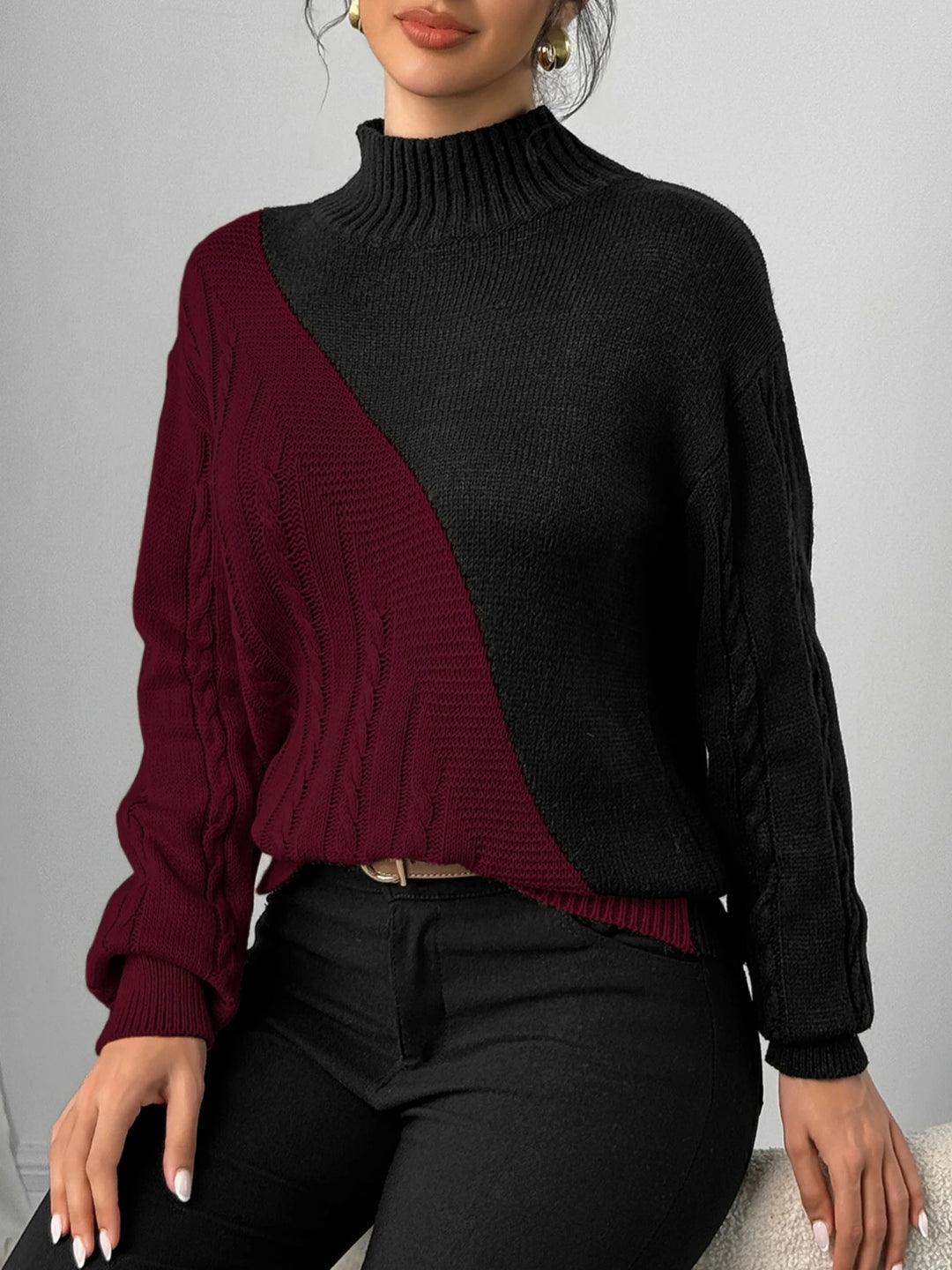 Vivia Two-Tone Sweater
