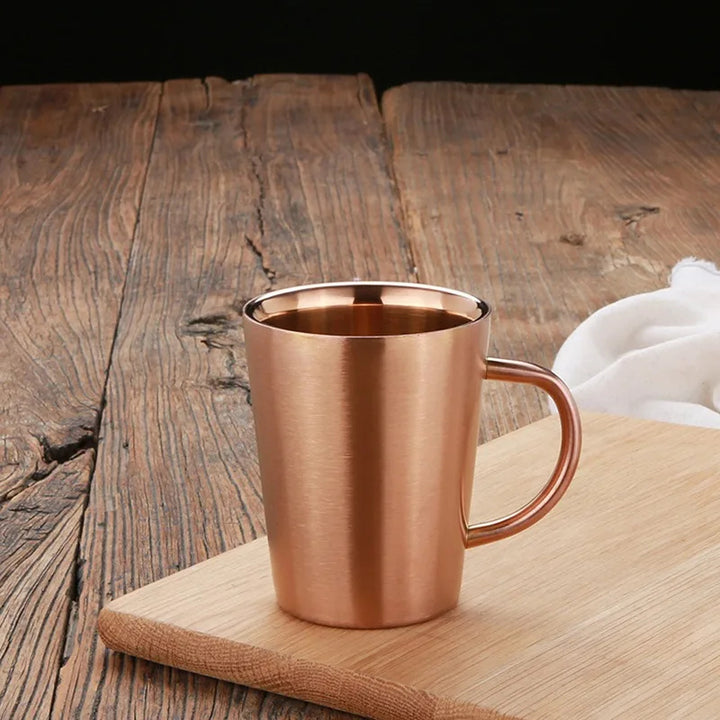 Modern Metallic Stainless Steel Mugs