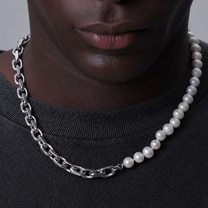 Eclipse Chain Pearl Necklace