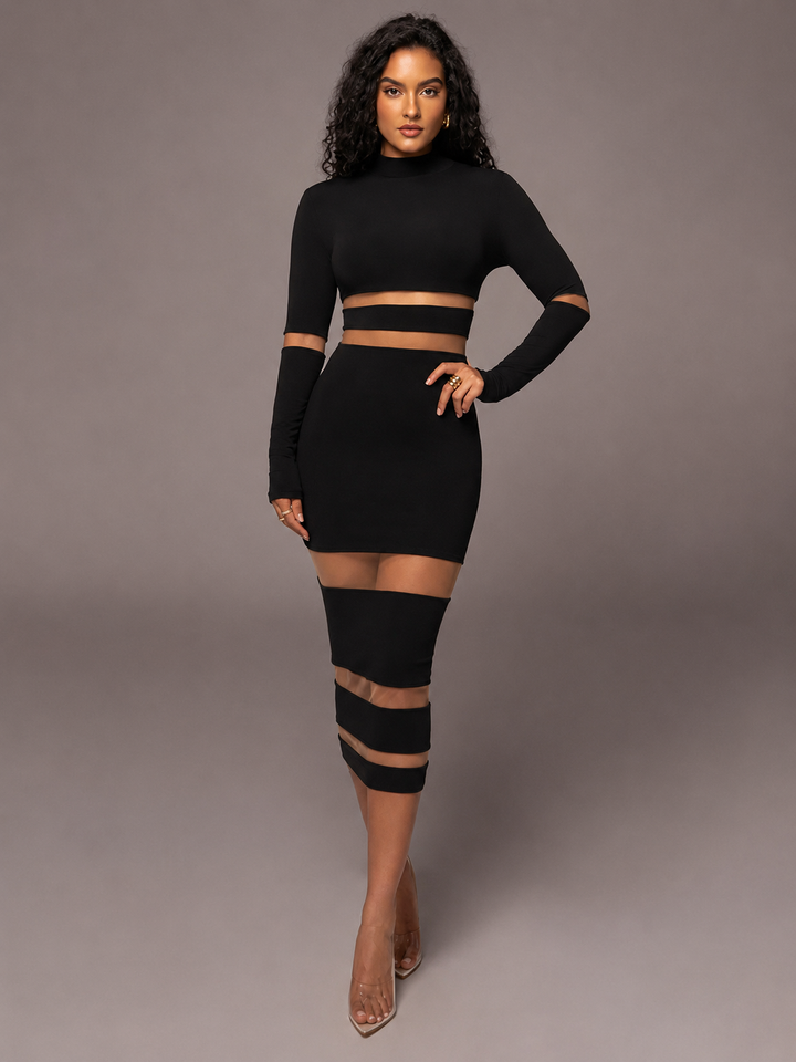 Amara Mesh Bodycon Dress