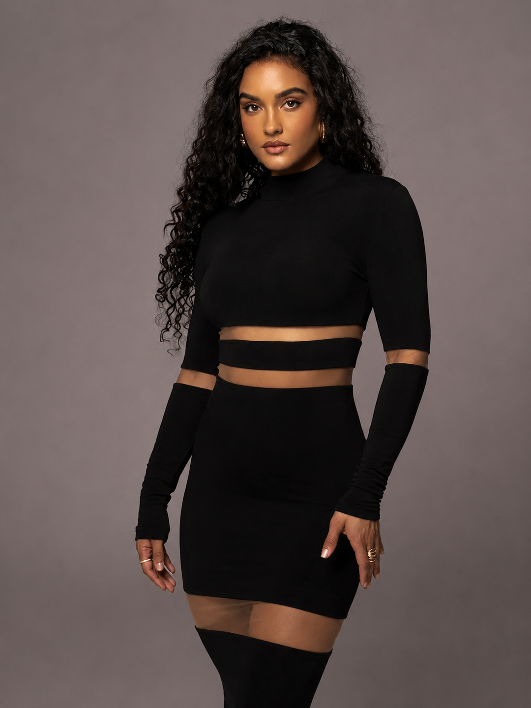 Amara Mesh Bodycon Dress