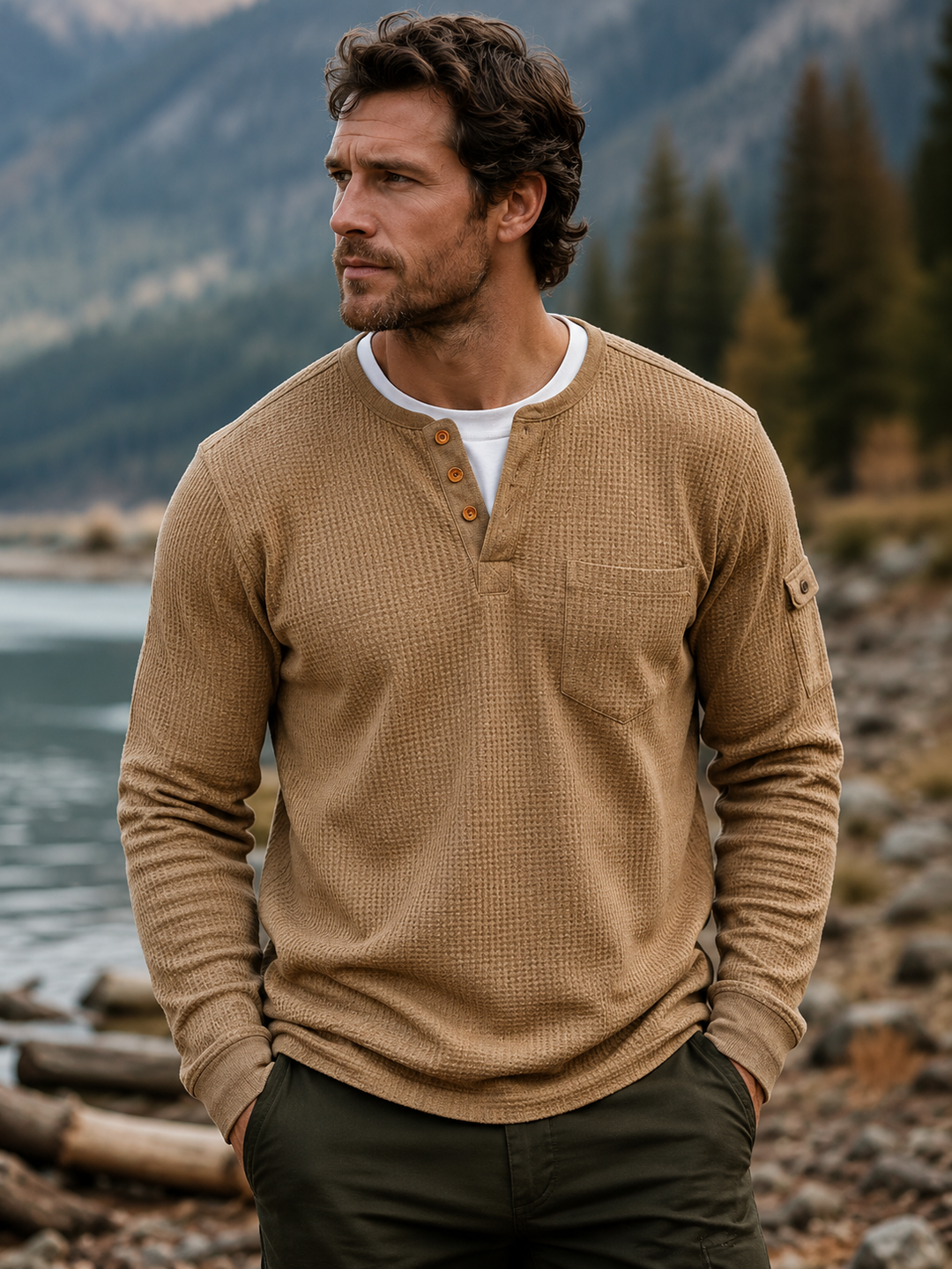 Hudson Waffle Henley
