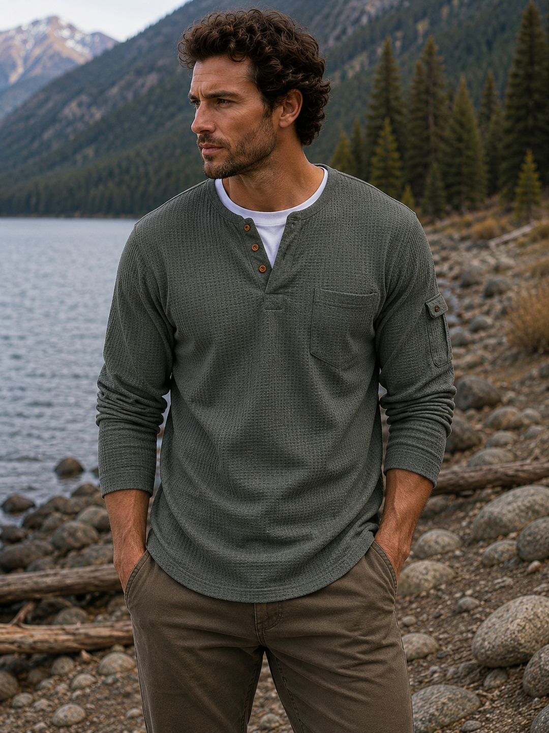 Hudson Waffle Henley