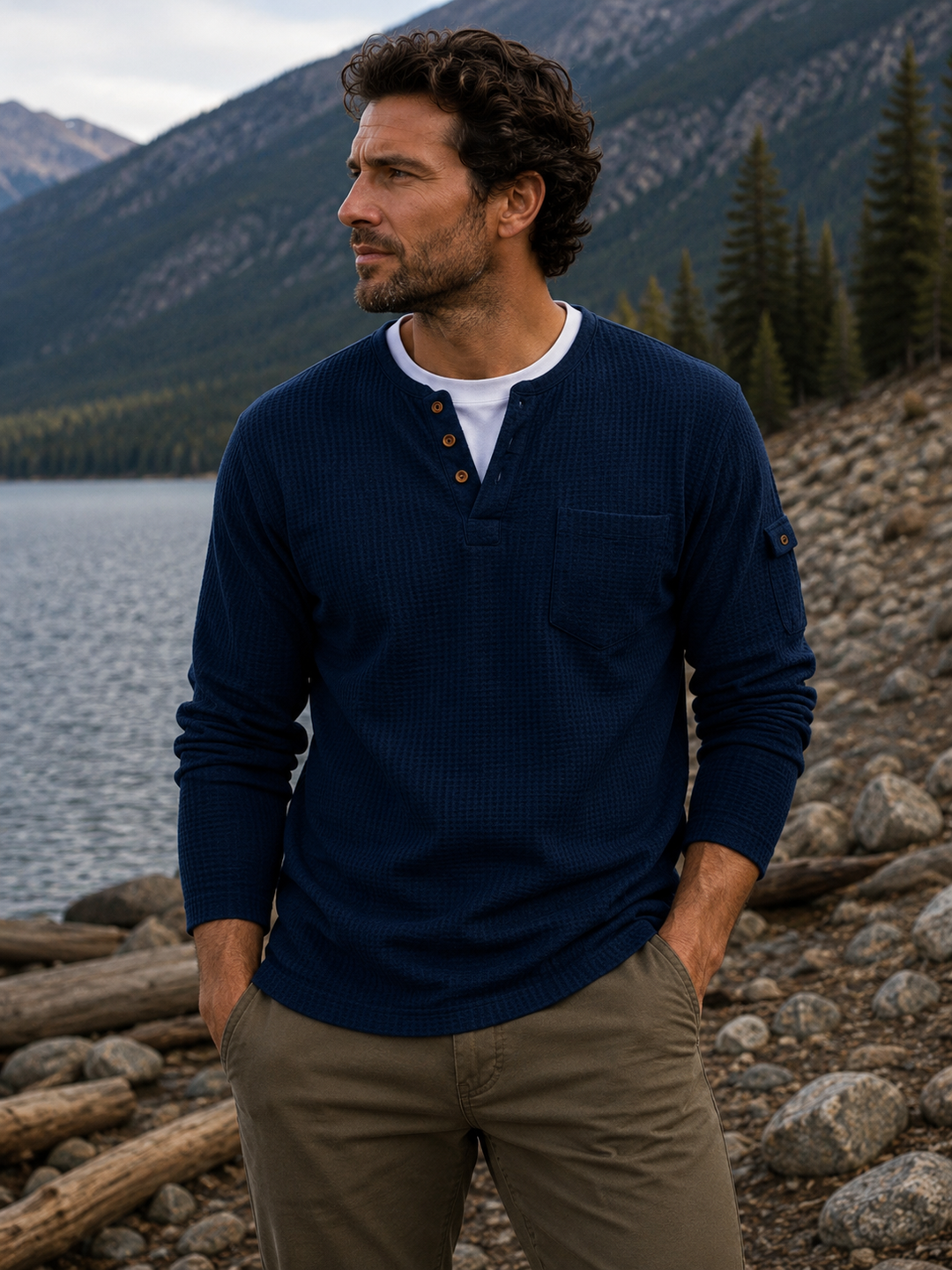 Hudson Waffle Henley