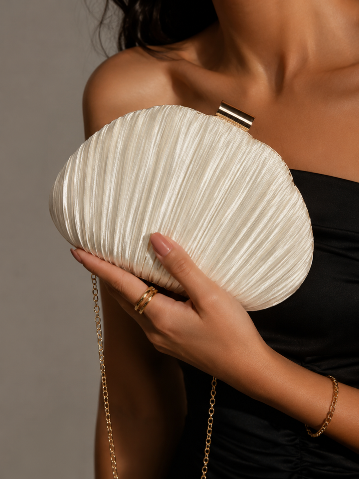 Sirena Pleated Clutch