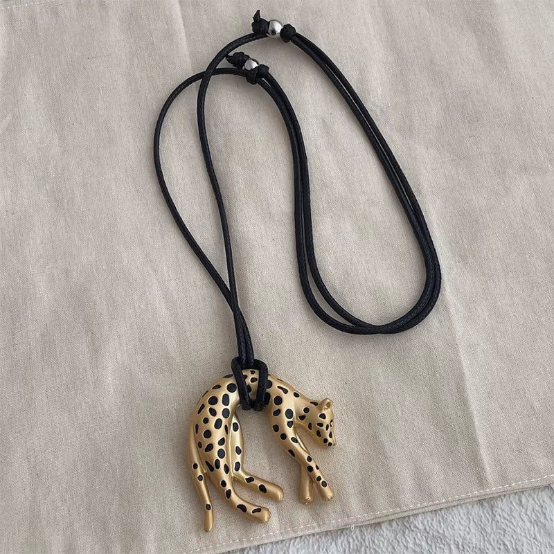 Panthera Pendant Necklace