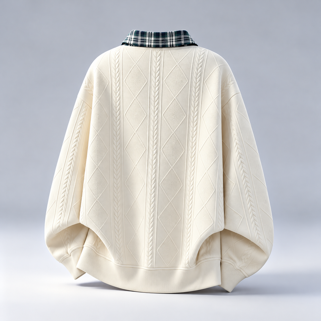 Prescott Plaid Collar Pullover