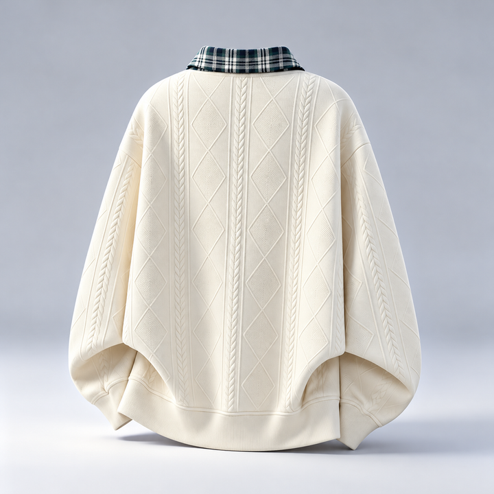 Prescott Plaid Collar Pullover