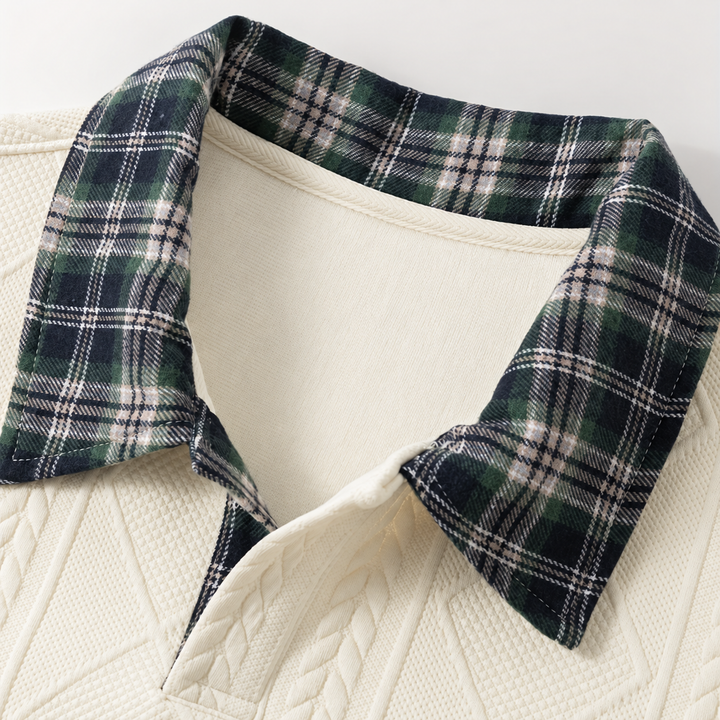 Prescott Plaid Collar Pullover