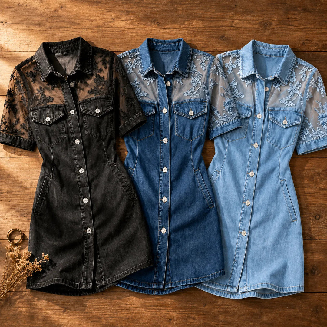 Wildflower Denim Dress