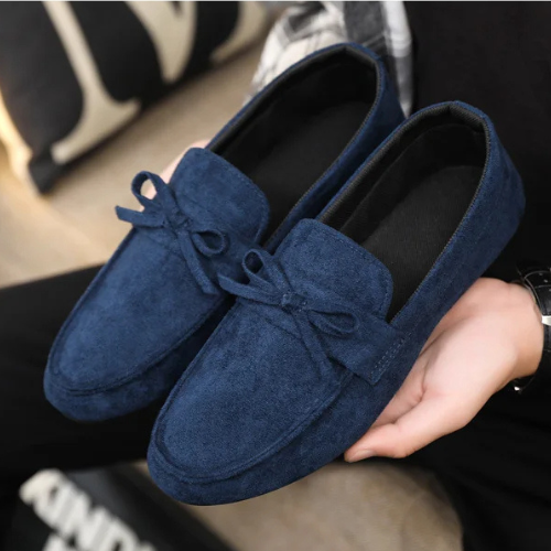 Suede Bow Loafers