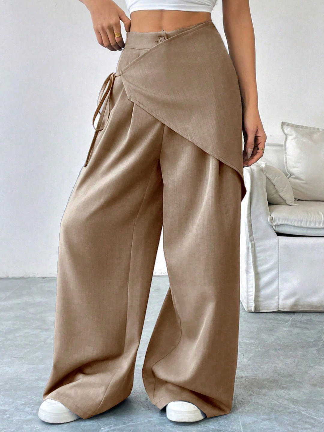 Vivia Wrap-Front Pant