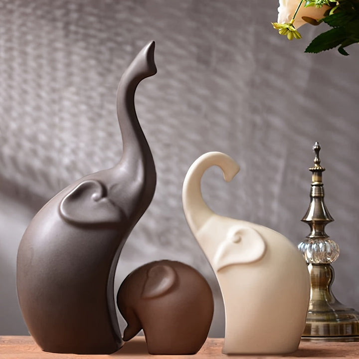 Elephant Family Decor Trio