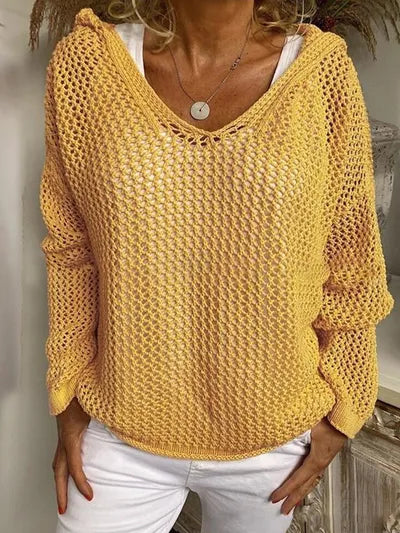 Meadow Open-Knit Hoodie