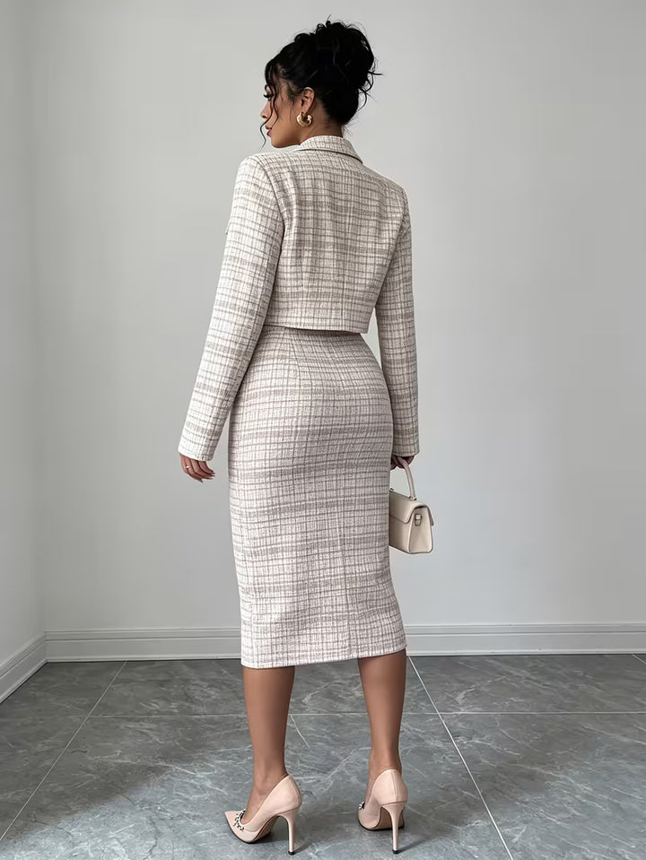 Beverly Plaid Tweed Set