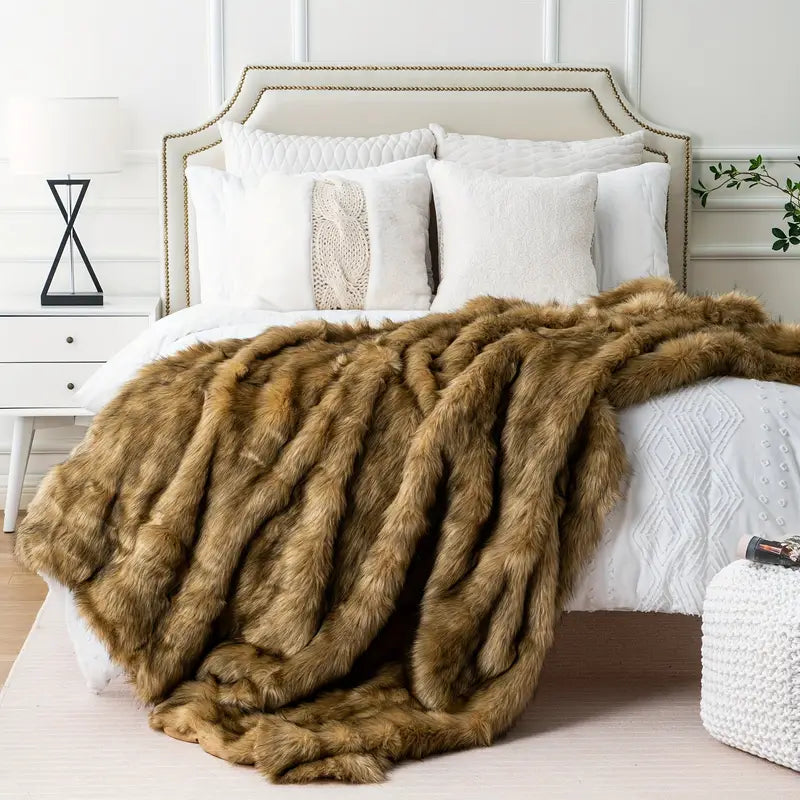 Château Faux Fur Throw Blanket