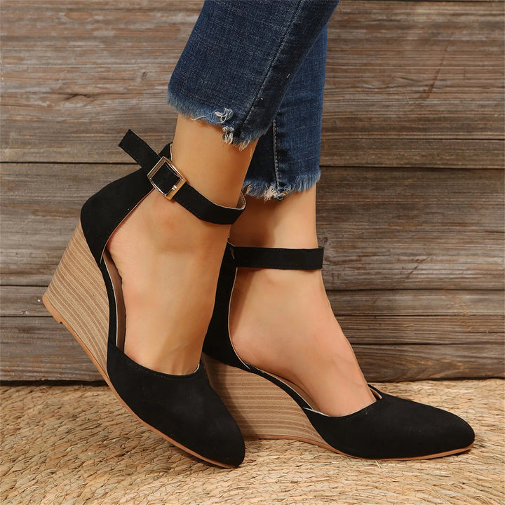 Seraphina Suede Wedge Heel