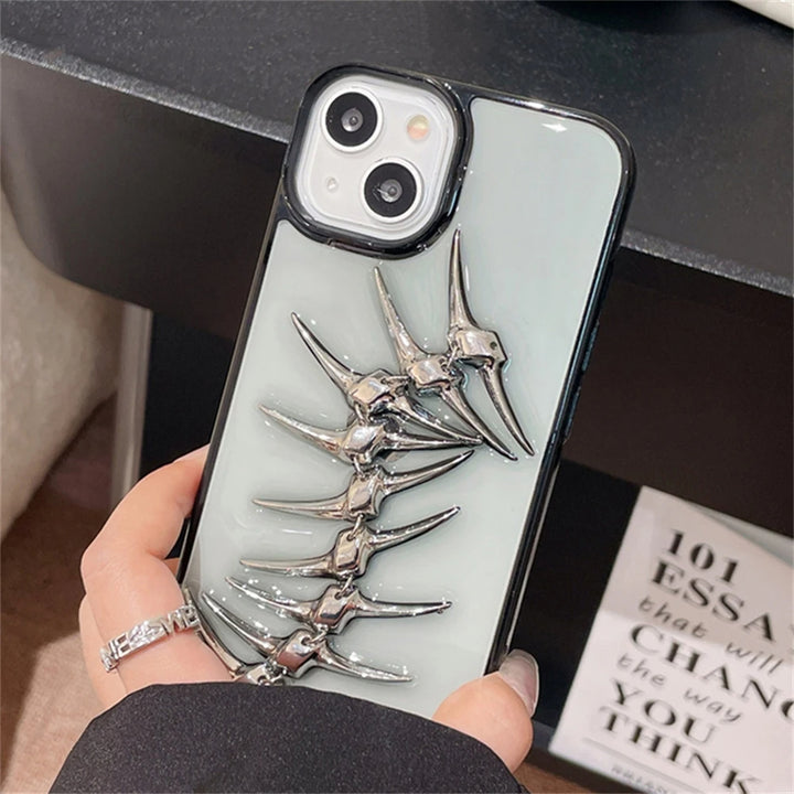 SpineGuard Metallic Fishbone iPhone Case