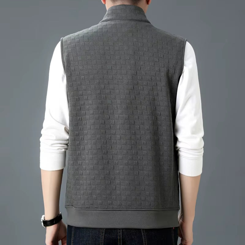Vitro Checkered Knit Vest