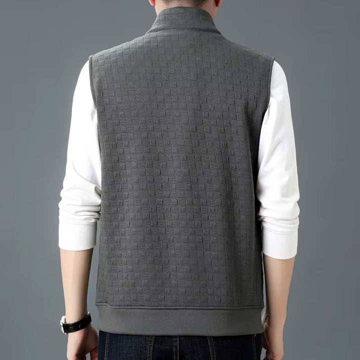 Vitro Checkered Knit Vest