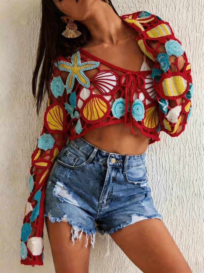 Sunset Reef Knit Top