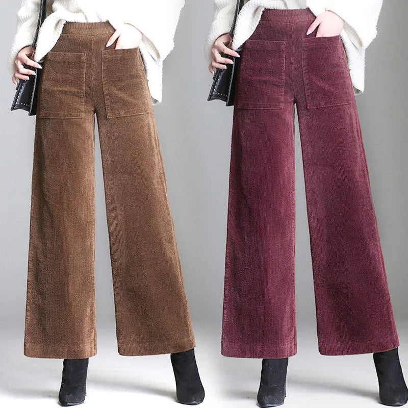 Corduroy Couture High-Waisted Trouser