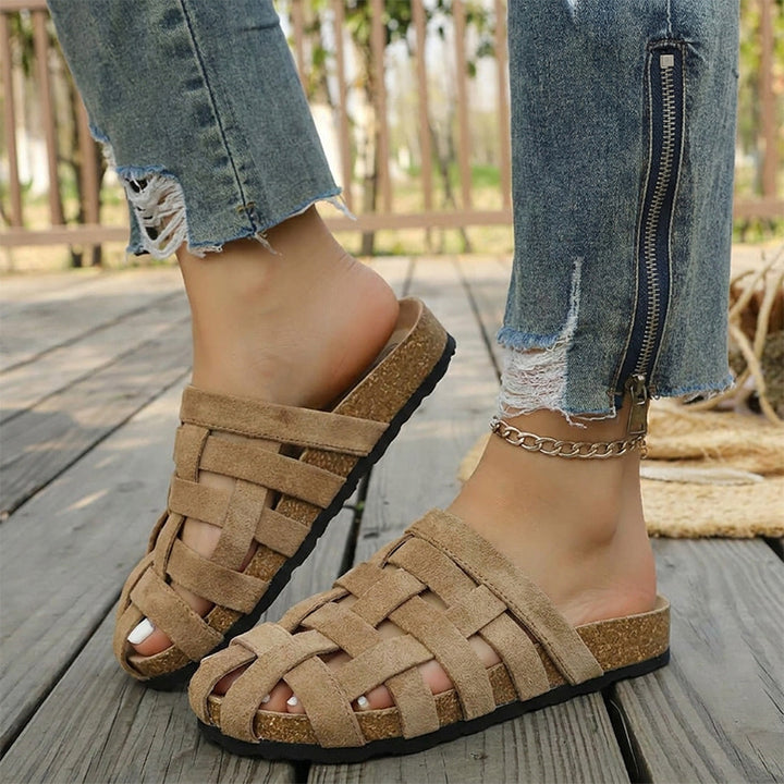 Venice Suede Weave Mule