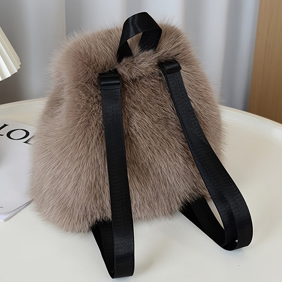 Plush Theory Faux Fur Backpack