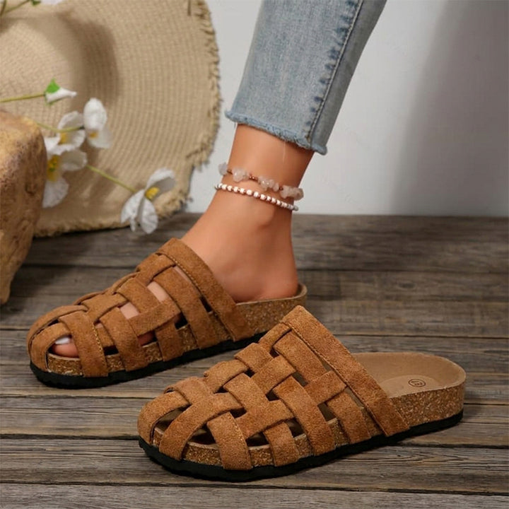 Venice Suede Weave Mule