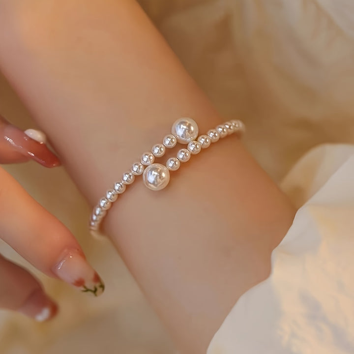 Halo Pearl Bracelet