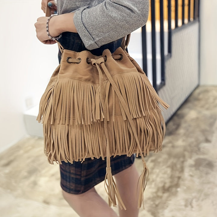 Canyon Fringe Bucket Bag
