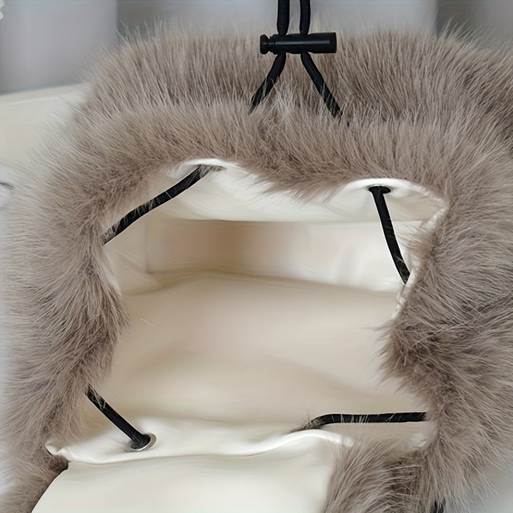 Plush Theory Faux Fur Backpack