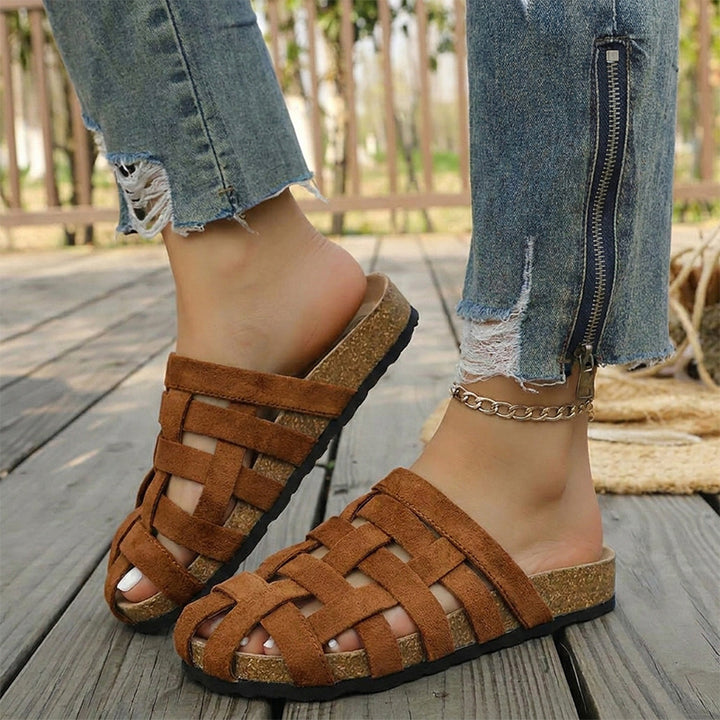 Venice Suede Weave Mule