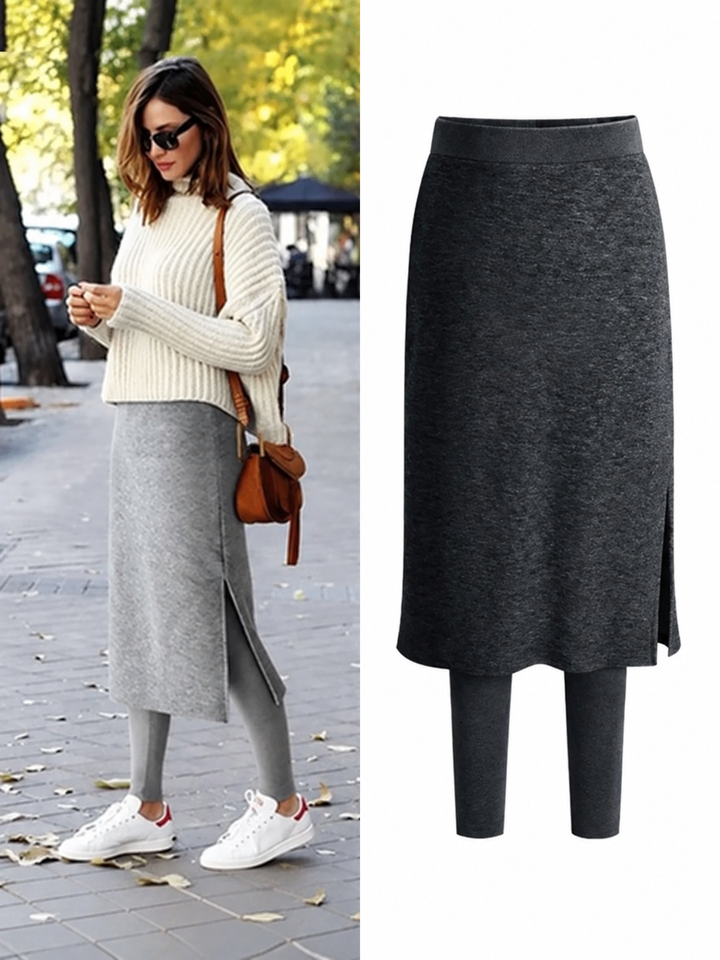 Hazel Fleece Skirt Leggings