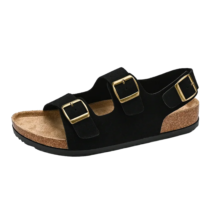 Oasis Matte-Brushed Buckle Sandal