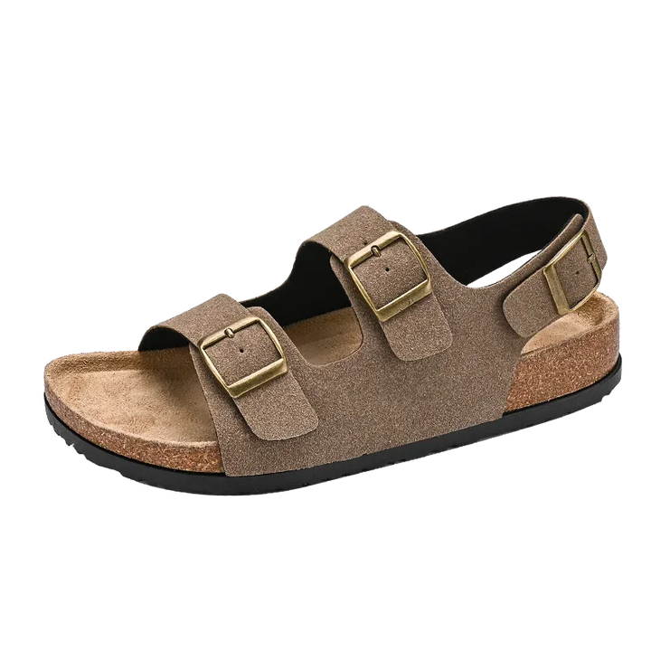 Oasis Matte-Brushed Buckle Sandal