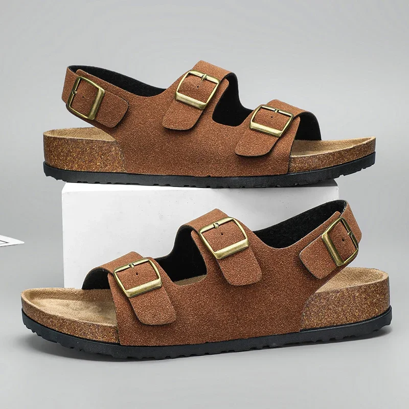 Oasis Matte-Brushed Buckle Sandal