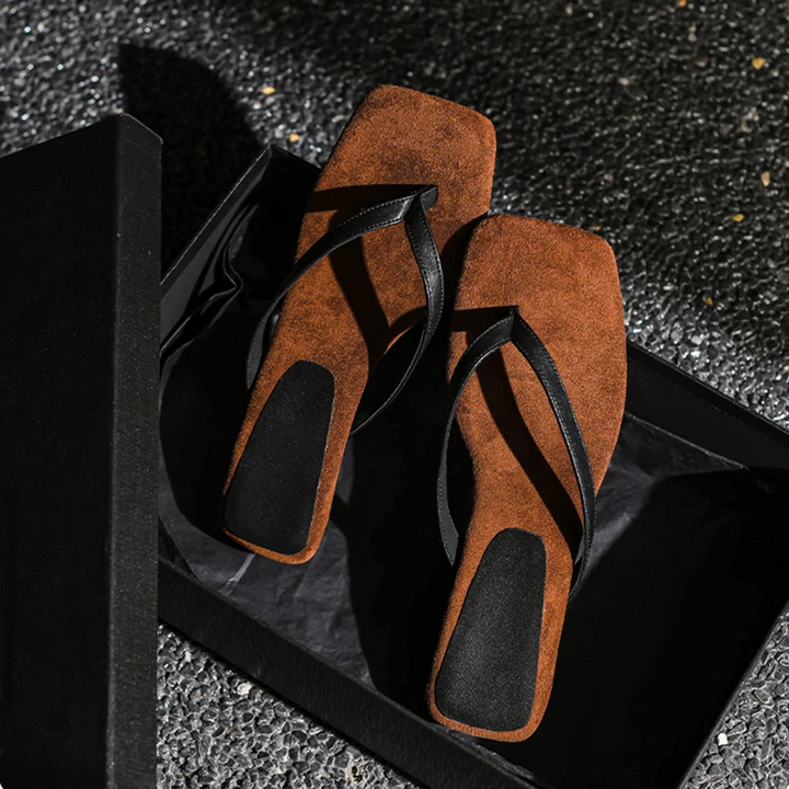 Solevra Square-Toe Heel