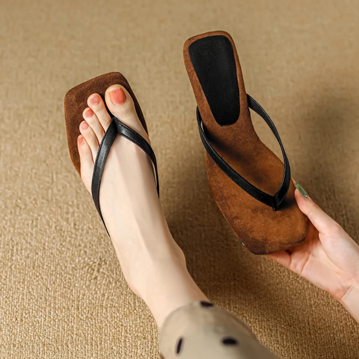 Solevra Square-Toe Heel