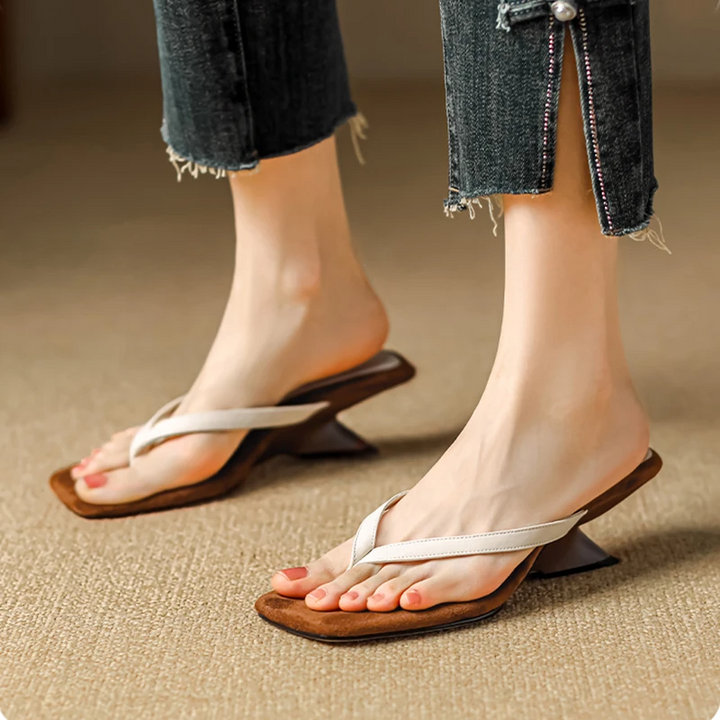 Solevra Square-Toe Heel