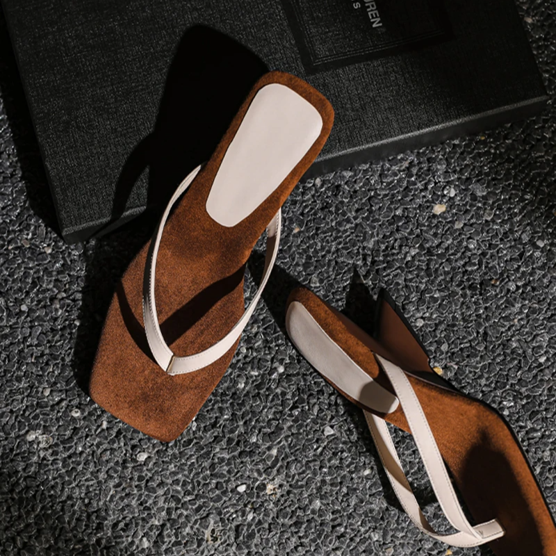 Solevra Square-Toe Heel