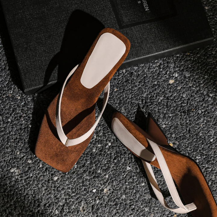 Solevra Square-Toe Heel